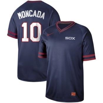 Men's Chicago White Sox #10 Yoan Moncada Navy Cooperstown Collection Legend Stitched MLB Jersey Men's Chicago White Sox #10 Yoan Moncada Navy Cooperstown Collection Legend Stitched MLB Jersey