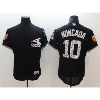 Men's Chicago White Sox #10 Yoan Moncada Black 2018 Spring Training Flexbase Stitched MLB Jersey Men's Chicago White Sox #10 Yoan Moncada Black 2018 Spring Training Flexbase Stitched MLB Jersey