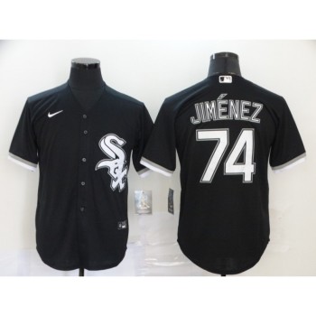 Men's Chicago White Sox #74 Eloy Jimenez Black Cool Base Stitched MLB Jersey Men's Chicago White Sox #74 Eloy Jimenez Black Cool Base Stitched MLB Jersey