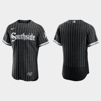 Men's Chicago White Sox Blank Black 2021 City Connect Flex Base Stitched Jersey Men's Chicago White Sox Blank Black 2021 City Connect Flex Base Stitched Jersey