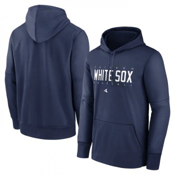 Men's Chicago White Sox Navy Pregame Performance Pullover Hoodie Men's Chicago White Sox Navy Pregame Performance Pullover Hoodie