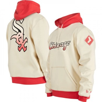 Men's Chicago White Sox White Color Pack Team Front & Back Pullover Hoodie Men's Chicago White Sox White Color Pack Team Front & Back Pullover Hoodie