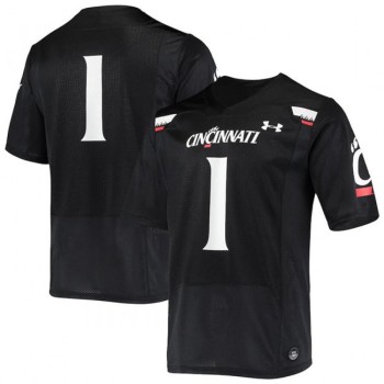 Men's Cincinnati Bearcats #1 Black Stitched Football Jersey Men's Cincinnati Bearcats #1 Black Stitched Football Jersey