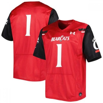 Men's Cincinnati Bearcats #1 Red Stitched Football Jersey Men's Cincinnati Bearcats #1 Red Stitched Football Jersey