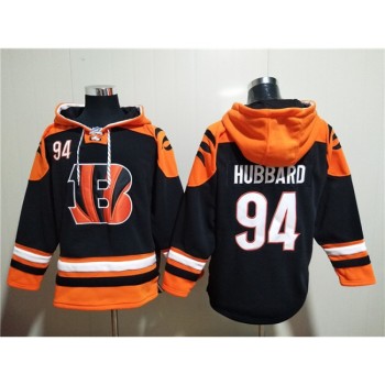Men's Cincinnati Bengals #94 Sam Hubbard Orange/Black Ageless Must-Have Lace-Up Pullover Hoodie Men's Cincinnati Bengals #94 Sam Hubbard Orange/Black Ageless Must-Have Lace-Up Pullover Hoodie