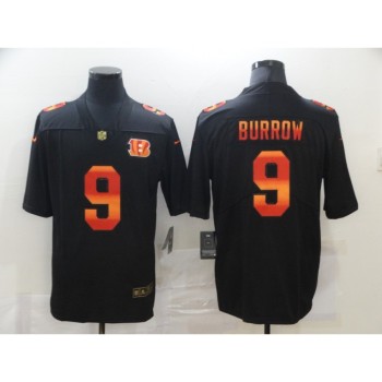 Men's Cincinnati Bengals #9 Joe Burrow 2020 Black Fashion Limited Stitched Jersey Men's Cincinnati Bengals #9 Joe Burrow 2020 Black Fashion Limited Stitched Jersey