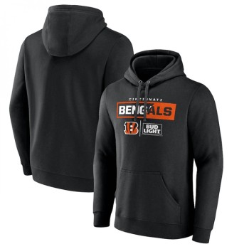 Men's Cincinnati Bengals Black x Bud Light Pullover Hoodie Men's Cincinnati Bengals Black x Bud Light Pullover Hoodie