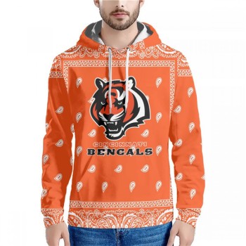 Men's Cincinnati Bengals Orange Pullover Hoodie Men's Cincinnati Bengals Orange Pullover Hoodie