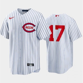 Men's Cincinnati Reds #17 Stuart Fairchild White Field of Dreams Stitched Baseball Jersey Men's Cincinnati Reds #17 Stuart Fairchild White Field of Dreams Stitched Baseball Jersey
