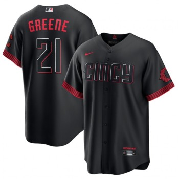 Men's Cincinnati Reds #21 Hunter Greene 2023 City Connect Cool Base Stitched Baseball Jersey Men's Cincinnati Reds #21 Hunter Greene 2023 City Connect Cool Base Stitched Baseball Jersey