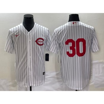Men's Cincinnati Reds #30 Will Benson White Field of Dreams Stitched Baseball Jersey Men's Cincinnati Reds #30 Will Benson White Field of Dreams Stitched Baseball Jersey