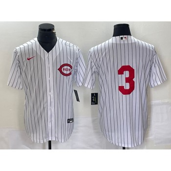 Men's Cincinnati Reds #3 Scooter Gennett White Field of Dreams Stitched Baseball Jersey Men's Cincinnati Reds #3 Scooter Gennett White Field of Dreams Stitched Baseball Jersey