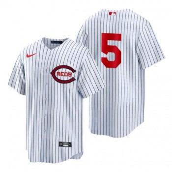 Men's Cincinnati Reds #5 Johnny Bench 2022 White Field of Dreams Stitched Baseball Jersey Men's Cincinnati Reds #5 Johnny Bench 2022 White Field of Dreams Stitched Baseball Jersey