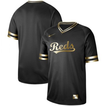 Men's Cincinnati Reds Black Gold Stitched MLB Jersey Men's Cincinnati Reds Black Gold Stitched MLB Jersey