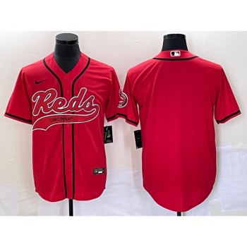 Men's Cincinnati Reds Blank Red Cool Base Stitched Baseball Jersey Men's Cincinnati Reds Blank Red Cool Base Stitched Baseball Jersey