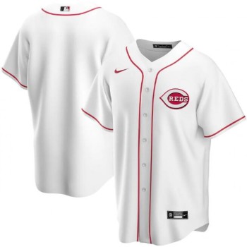 Men's Cincinnati Reds Blank White Cool Base Stitched Jersey Men's Cincinnati Reds Blank White Cool Base Stitched Jersey
