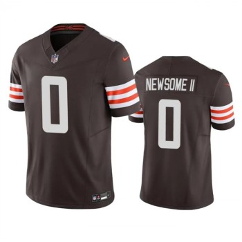 Men's Cleveland Browns #0 Greg Newsome II Brown 2023 F.U.S.E. Vapor Untouchable Limited Stitched Jersey Men's Cleveland Browns #0 Greg Newsome II Brown 2023 F.U.S.E. Vapor Untouchable Limited Stitched Jersey