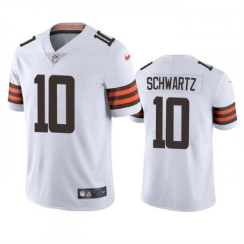 Men's Cleveland Browns #10 Anthony Schwartz White Vapor Untouchable Limited Stitched Jersey Men's Cleveland Browns #10 Anthony Schwartz White Vapor Untouchable Limited Stitched Jersey