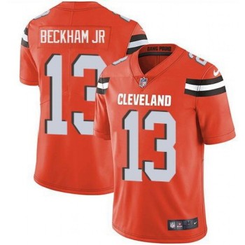 Men's Cleveland Browns #13 Odell Beckham Jr. Orange Vapor Untouchable Limited Stitched NFL Jersey Men's Cleveland Browns #13 Odell Beckham Jr. Orange Vapor Untouchable Limited Stitched NFL Jersey