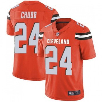 Men's Cleveland Browns #24 Nick Chubb Orange Vapor Untouchable Limited Stitched NFL Jersey Men's Cleveland Browns #24 Nick Chubb Orange Vapor Untouchable Limited Stitched NFL Jersey