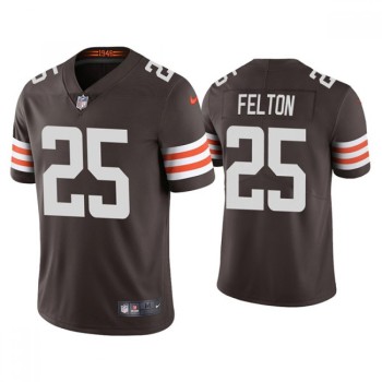 Men's Cleveland Browns #25 Demetric Felton 2021 Brown Vapor Untouchable Limited Stitched NFL Jersey Men's Cleveland Browns #25 Demetric Felton 2021 Brown Vapor Untouchable Limited Stitched NFL Jersey