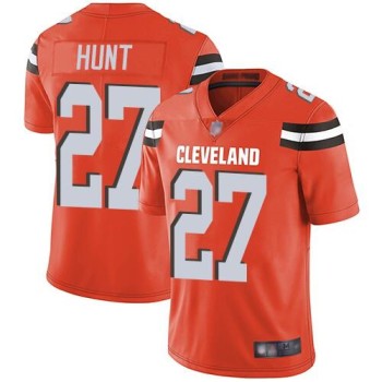 Men's Cleveland Browns #27 Kareem Hunt Orange Vapor Untouchable Limited Stitched NFL Jersey Men's Cleveland Browns #27 Kareem Hunt Orange Vapor Untouchable Limited Stitched NFL Jersey