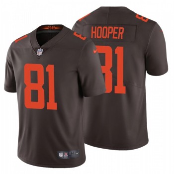 Men's Cleveland Browns #81 Austin Hooper New Brown Vapor Untouchable Limited Stitched Jersey Men's Cleveland Browns #81 Austin Hooper New Brown Vapor Untouchable Limited Stitched Jersey