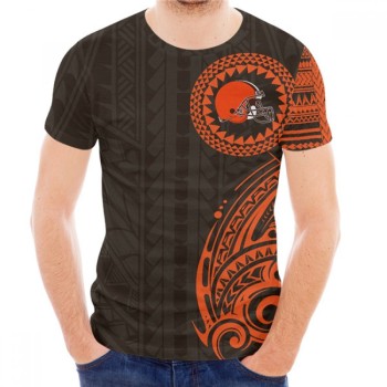 Men's Cleveland Browns Brown T-Shirt Men's Cleveland Browns Brown T-Shirt
