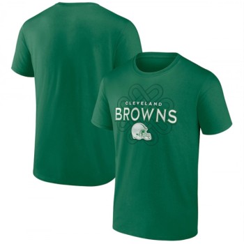Men's Cleveland Browns Kelly Green Celtic Knot T-Shirt Men's Cleveland Browns Kelly Green Celtic Knot T-Shirt