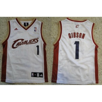 Men's Cleveland Cavaliers #1 Daniel Gibson White Stitched NBA Jersey Men's Cleveland Cavaliers #1 Daniel Gibson White Stitched NBA Jersey