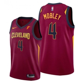 Men's Cleveland Cavaliers #4 Evan Mobley Red Icon Edition Stitched Jersey Men's Cleveland Cavaliers #4 Evan Mobley Red Icon Edition Stitched Jersey