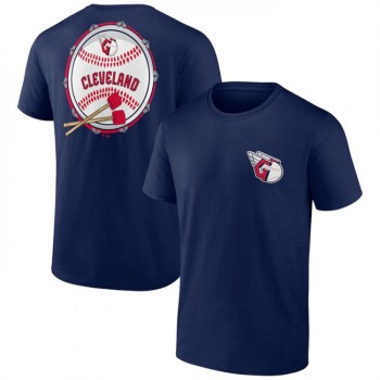 Men's Cleveland Guardians Navy Iconic Bring It T-Shirt Men's Cleveland Guardians Navy Iconic Bring It T-Shirt