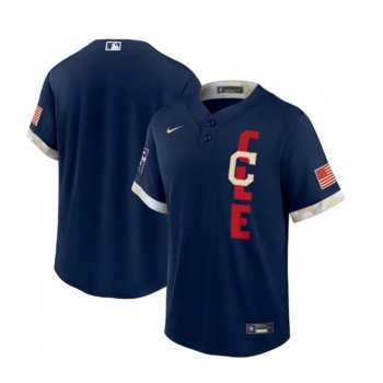 Men's Cleveland indians Blank 2021 Navy All-Star Cool Base Stitched MLB Jersey Men's Cleveland indians Blank 2021 Navy All-Star Cool Base Stitched MLB Jersey