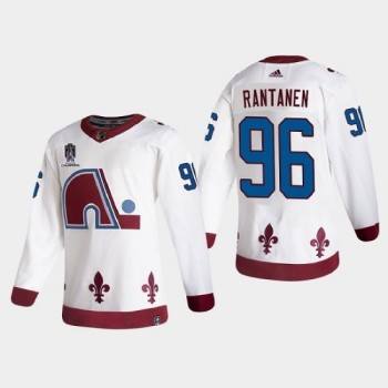 Men's Colorado Avalanche #96 Mikko Rantanen 2022 White Stanley Cup Champions Patch Stitched Jersey Men's Colorado Avalanche #96 Mikko Rantanen 2022 White Stanley Cup Champions Patch Stitched Jersey