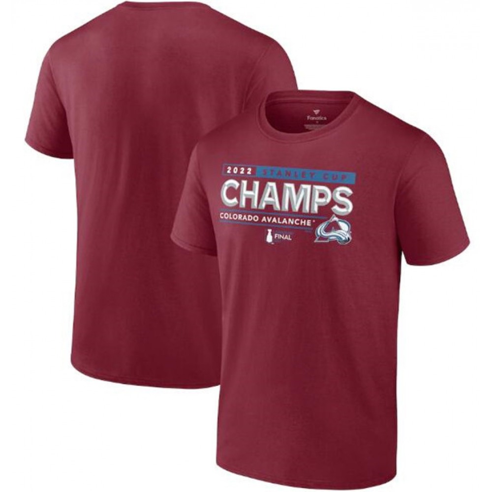 Men's Colorado Avalanche Burgundy 2022 Stanley Cup Champions Winger T-Shirt