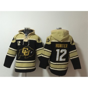 Men's Colorado Buffaloes #12 Travis Hunter Black Ageless Must-Have Lace-Up Pullover Hoodie Men's Colorado Buffaloes #12 Travis Hunter Black Ageless Must-Have Lace-Up Pullover Hoodie