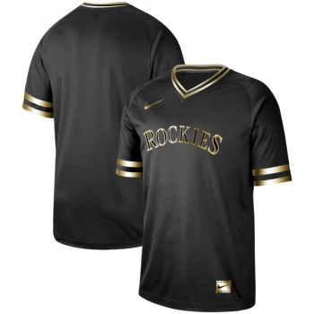 Men's Colorado Rockies Black Gold Stitched MLB Jersey Men's Colorado Rockies Black Gold Stitched MLB Jersey