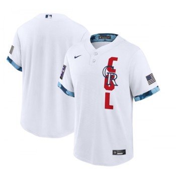 Men's Colorado Rockies Blank 2021 White All-Star Cool Base Stitched MLB Jersey Men's Colorado Rockies Blank 2021 White All-Star Cool Base Stitched MLB Jersey