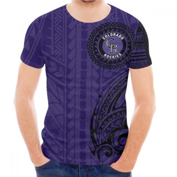 Men's Colorado Rockies Purple T-Shirt Men's Colorado Rockies Purple T-Shirt