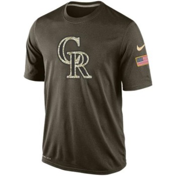 Men's Colorado Rockies Salute To Service Dri-FiT T-Shirt Men's Colorado Rockies Salute To Service Dri-FiT T-Shirt