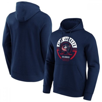 Men's Columbus Blue Jackets Navy Block Party Hoodie Men's Columbus Blue Jackets Navy Block Party Hoodie