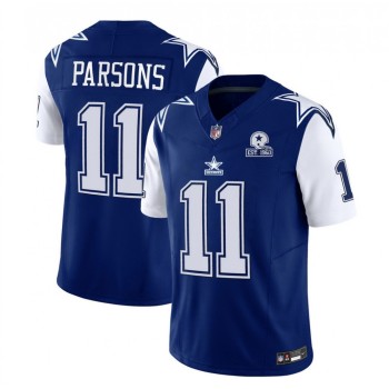 Men's Dallas Cowboys #11 Micah Parsons 2023 F.U.S.E. Navy With Established In 1960 Patch Stitched Football Jersey Men's Dallas Cowboys #11 Micah Parsons 2023 F.U.S.E. Navy With Established In 1960 Patch Stitched Football Jersey
