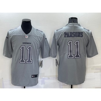Men's Dallas Cowboys #11 Micah Parsons Grey Atmosphere Fashion Stitched Jersey Men's Dallas Cowboys #11 Micah Parsons Grey Atmosphere Fashion Stitched Jersey