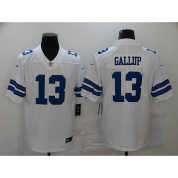 Men's Dallas Cowboys #13 Michael Gallup 2019 White Vapor Untouchable Limited Stitched NFL Jersey Men's Dallas Cowboys #13 Michael Gallup 2019 White Vapor Untouchable Limited Stitched NFL Jersey