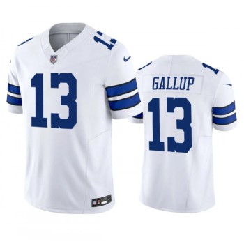 Men's Dallas Cowboys #13 Michael Gallup White 2023 F.U.S.E. Vapor Limited Stitched Football Jersey Men's Dallas Cowboys #13 Michael Gallup White 2023 F.U.S.E. Vapor Limited Stitched Football Jersey