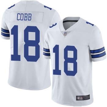 Men's Dallas Cowboys #18 Randall Cobb White Vapor Untouchable Limited Stitched NFL Jersey Men's Dallas Cowboys #18 Randall Cobb White Vapor Untouchable Limited Stitched NFL Jersey