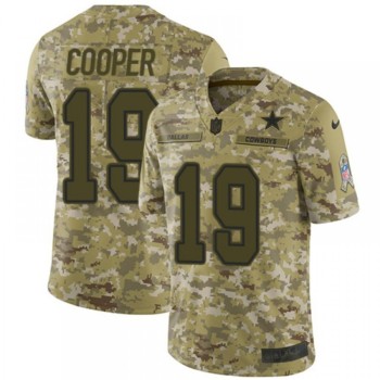 Men's Dallas Cowboys #19 Amari Cooper 2018 Camo Salute to Service Limited Stitched NFL Jersey Men's Dallas Cowboys #19 Amari Cooper 2018 Camo Salute to Service Limited Stitched NFL Jersey