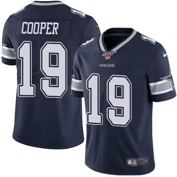 Men's Dallas Cowboys #19 Amari Cooper Navy 2019 100th Season Vapor Untouchable Limited Stitched NFL Jersey Men's Dallas Cowboys #19 Amari Cooper Navy 2019 100th Season Vapor Untouchable Limited Stitched NFL Jersey