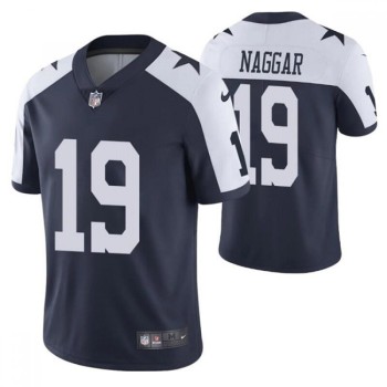 Men's Dallas Cowboys #19 Chris Naggar Navy/White Vapor Limited Stitched Jersey Men's Dallas Cowboys #19 Chris Naggar Navy/White Vapor Limited Stitched Jersey