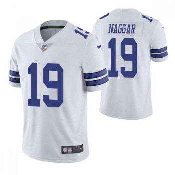 Men's Dallas Cowboys #19 Chris Naggar White Vapor Limited Stitched Jersey Men's Dallas Cowboys #19 Chris Naggar White Vapor Limited Stitched Jersey